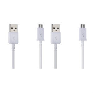 کابل تبدیل USB به microUSB مدل اندرویدی طول 0.8 متر بسته دو عددی