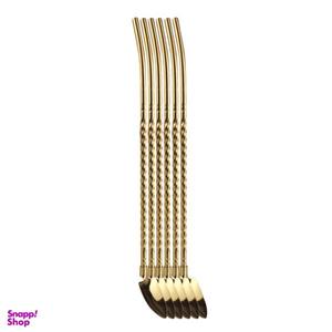نی شربت خوری فالکون مدل پیچی کد 250073 بسته 6 عددی