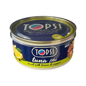 تن ماهی تاپسی با طعم لیمو و فلفل- 180 گرم