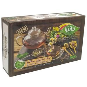 دمنوش پذیرایی گیاهی و‌ میوه ای مانترا بسته 80 عددی