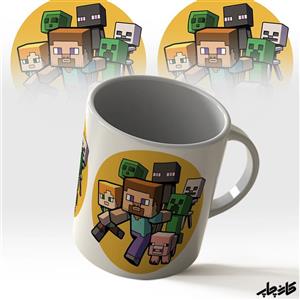ماگ طرح ماینکرفت مدل Minecraft کد 02