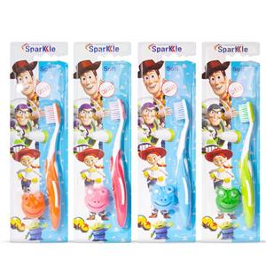 مسواک کودک اسپارکل مدل TOY S14 با برس نرم مجموعه 4 عددی -