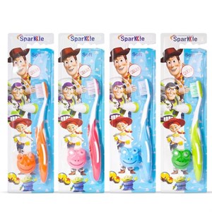 مسواک کودک اسپارکل مدل TOY S14 با برس نرم مجموعه 4 عددی -