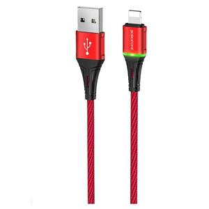 کابل تبدیل USB به لایتنینگ بروفون مدل bu25 طول 1.2 متر 