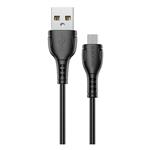 کابل تبدیل USB به MicroUSB بروفون مدل BX51 طول 1 متر