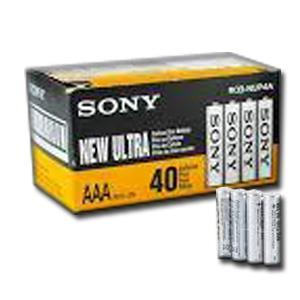 باتری نیم قلمی سونی مدل R03 بسته 40 عددی