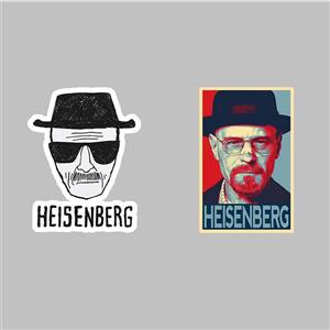 استیکر لپ تاپ کارنیکا طرح بریکینگ بد مدل breaking bad-2222226  مجموعه 2 عددی