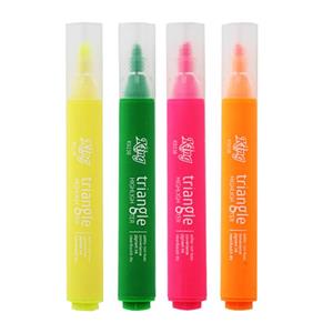 ماژیک علامت گذار کینگ مدل triangle بسته 4 عددی