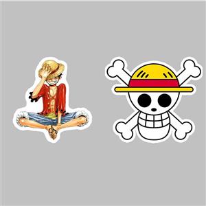 استیکر لپ تاپ کارنیکا طرح انیمه وان پیس لوفی مدل Luffy One Piece Anime-2222282  مجموعه 2 عددی -