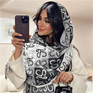 شال زنانه مدل موهر ساده