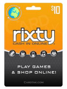 گیفت کارت ریکستی 10 دلاری گلوبال (Global) Rixty Cash Cards Rixty Cash 10 USD