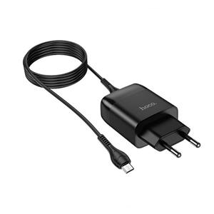 شارژر دیواری هوکو مدل C72Q به همراه کابل تبدیل MicroUSB