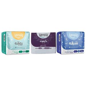 نوار بهداشتی خیلی نازک پنبه ریز مدل Perforated Film For Night بسته 10 عددی