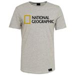 تی شرت آستین کوتاه مردانه مدل National Geographic کد ZJ27 رنگ طوسی