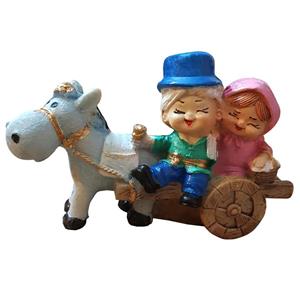 مجسمه لیلپار طرح گاری سوار مدل ABD-2010 R