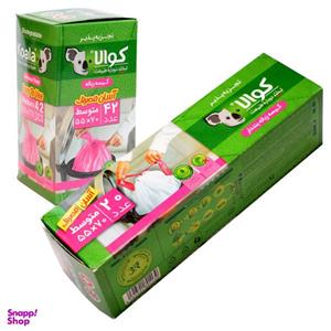 کیسه زباله کوالا مدل بنددار و آسان مصرف کد CM2 مجموعه دو عددی