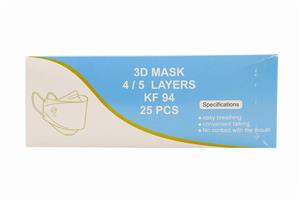 ماسک تنفسی جی بی جی تب مدل 3D کد KF94 بسته 25 عددی