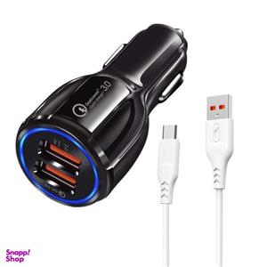 شارژر فندکی مدل LZ-681 به همراه کابل تبدیل USB_C