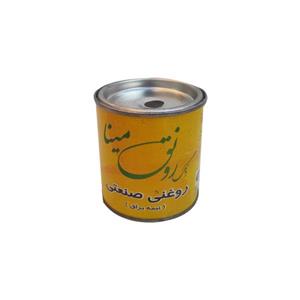 رنگ روغنی قهوه‌ای سوخته نیمه براق رونق مینا مدل 2 حجم 250 میلی لیتر