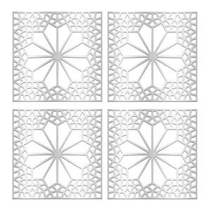 تایل سقفی آسمان مجازی بنی دکو مدل MC09 سایز 60x60 سانتی متر بسته 4 عددی