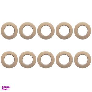 حلقه چوب پرده مدل پانچ رینگ دار بسته 10 عددی