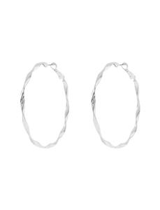 گوشواره استیل حلقه‌ای زنانه  Twisted Hoop - اکسسورایز تک سایز