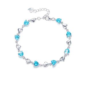 دستبند نقره زنانه کوبیک کد QB-0302 CUBIC QB-0302 Silver Bracelet For Women