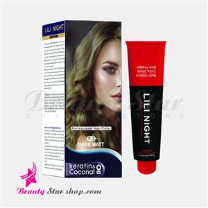 کیت رنگ مو لی لی نایت شماره 8.3 حجم 120 میلی لیتر رنگ زیتونی تیره