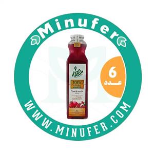 آبمیوه انار پالپ دار کاریز- 750 میلی لیتر بسته 6 عددی