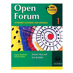 کتاب Open Forum 1 Academic Listening and Speaking اثر Angela Blackwell And Therese Naber انتشارات الوندپویان 