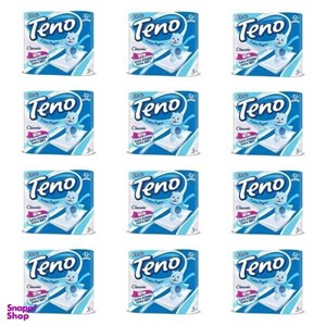 دستمال توالت تنو کد 02 12 بسته 4 عددی