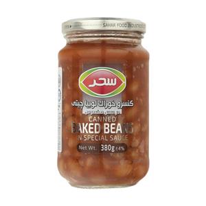 کنسرو خوراک لوبیا چیتی در سس مخصوص سحر - 380 گرم
