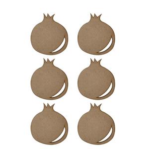 تخته چوب طرح انار بسته 6 عددی