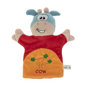 عروسک نمایشی یانیک طرح گاو مدل COW ارتفاع 25 سانتی متر