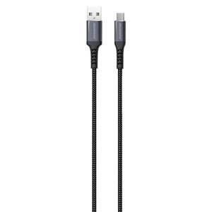 کابل تبدیل USB به microUSB راک رز مدل Powerline AM طول ۱ متر