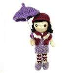 عروسک بافتنی مدل دختر باران