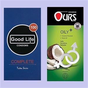 کاندوم گودلایف مدل Complete بسته 12 عددی به همراه کاندوم اورز مدل Oily Plus بسته 12 عددی