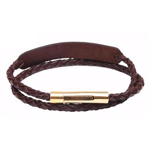دستبند چرمی آتیس کد I2000BR Atiss I2000BR Leather Bracelet
