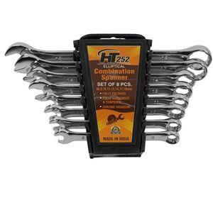 مجموعه 8 عددی آچار یک سر تخت یک سر رینگی اچ تی مدل 252