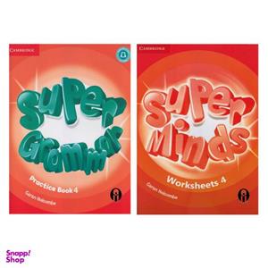 کتاب Super Minds Practice And WorkSheets 4 اثر Garan Holcombe انتشارات الوندپویان دو جلدی