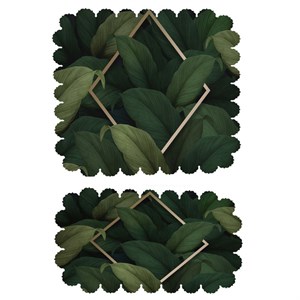 ست رومیزی 2 تکه طرح برگ کد 8300
