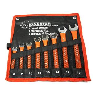 مجموعه 8 عددی آچار یکسر تخت یکسر رینگی فایو استار کد1