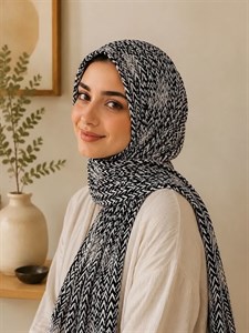 شال زنانه مدل زیگزاگی