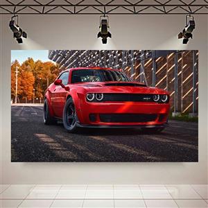 پوستر طرح ماشین مدل دوج Challenger SRT Hellcat کد AR6410