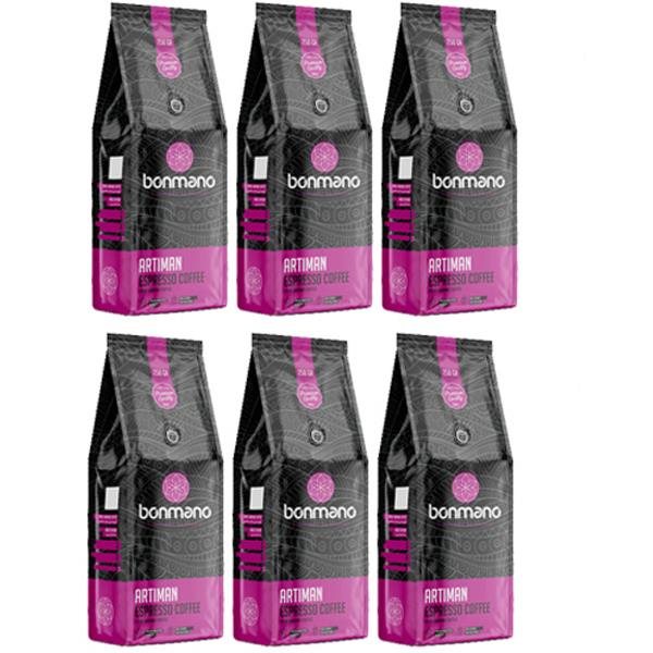 قهوه اسپرسو آرتیمان بن مانو بسته 6 عددی