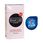 کاندوم گودلایف مدل Ultra Soft بسته 12 عددی به همراه کاندوم ناچ کدکس مدل بلیسر