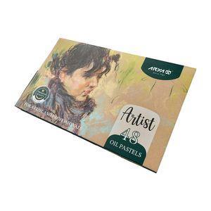 پاستل روغنی 48 رنگ آریا مدل Artist-Girl