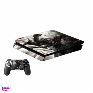 برچسب پلی استیشن 4 اسلیم پلی اینفینی مدل Ghost of Tsushima به همراه برچسب دسته