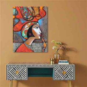 تابلو بوم طرح زن کوبیسم کد ART-3139