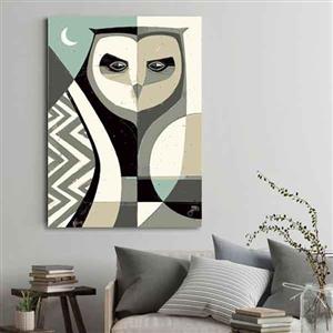 تابلو بوم طرح جغد کد ART-3124